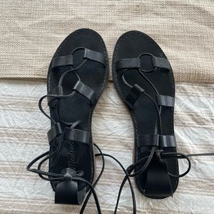 Madewell lace up sandals. Never worn. Great condition